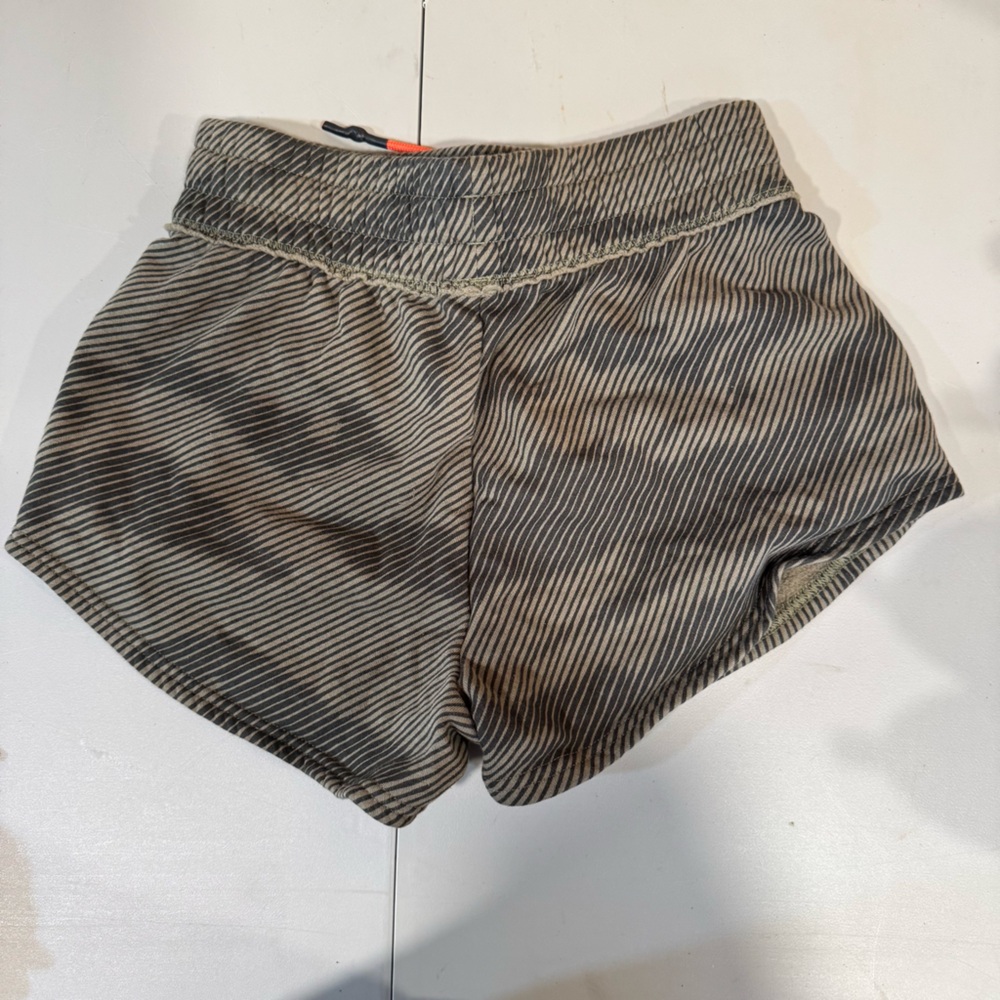 Under Armour Project Rock Womens Gray and Olive Shorts Set - Picture 3 of 7
